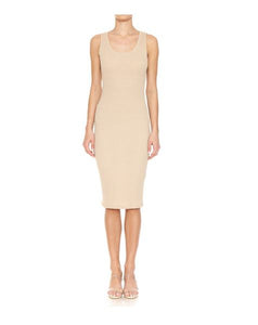 VESTIDO CORTO BASICO KHAKI Q11092KK