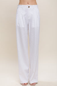 PANTALON LINO BLANCO M11200BL