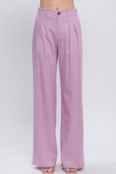 PANTALON LINO LILA M11200LI