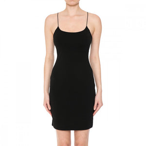 VESTIDO CORTO BASICO NEGRO Q11487NE