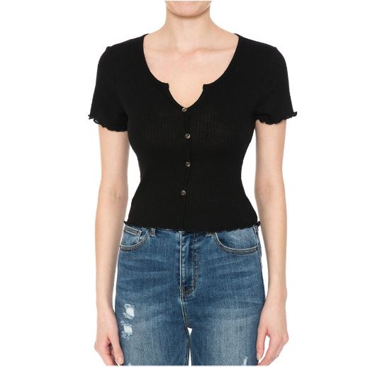 BLUSA BASICA NEGRO O11782NE