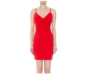 VESTIDO CORTO BASICO ROJO Q11553RJ