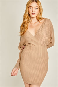 VESTIDO CORTO CASUAL KHAKI 111011KK