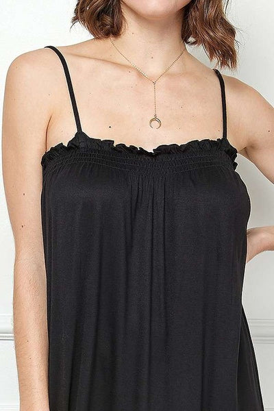 VESTIDO LARGO CASUAL NEGRO 211156NE