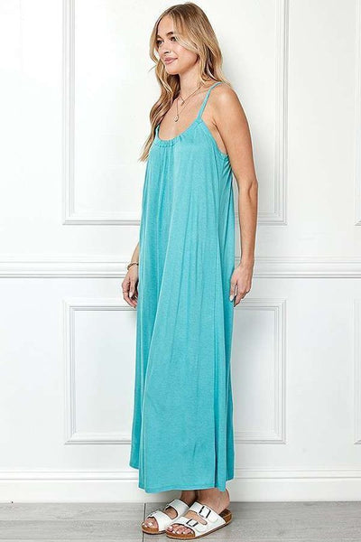 VESTIDO LARGO CASUAL AQUA MINT 211157AI