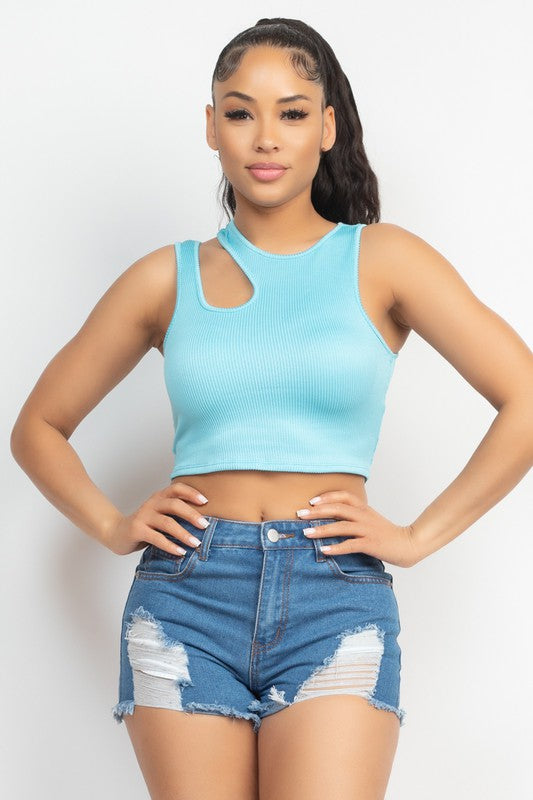 CROP TOP AQUA MINT T10955AI