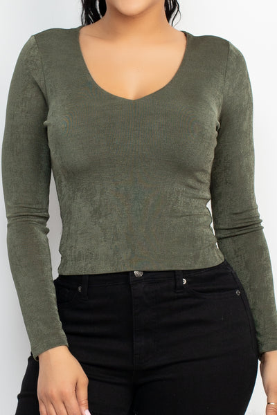 CROP TOP OLIVET 11018OL
