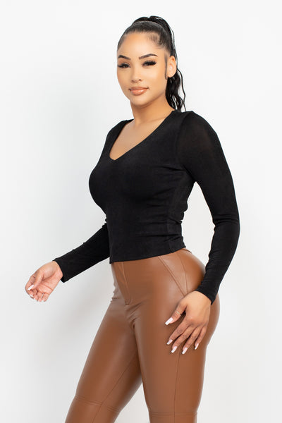 CROP TOP NEGRO T11019NE