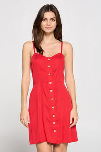 VESTIDO CORTO CASUAL  ROJO 111419RJ