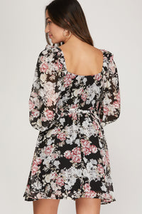 VESTIDO CORTO CASUAL NEGRO 111173NE