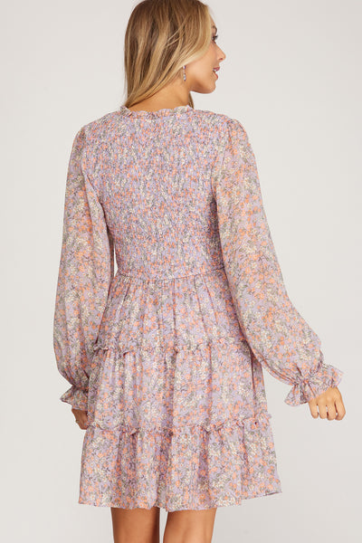 VESTIDO CORTO CASUAL LILA 111177LI
