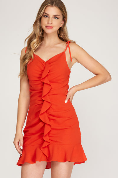 VESTIDO CORTO CASUAL  TOMATO 111518TO