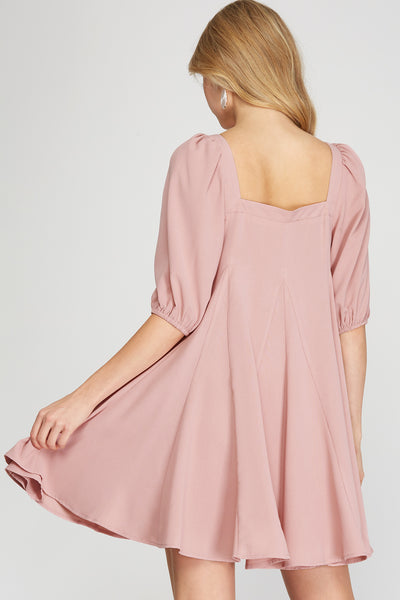 VESTIDO CORTO CASUAL MISTY PINK 111149MP