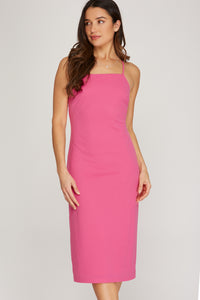 VESTIDO CORTO CASUAL  PINK 111527PN
