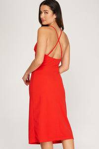 VESTIDO CORTO CASUAL  ROJO 111527RJ