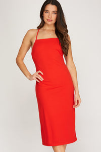 VESTIDO CORTO CASUAL  ROJO 111527RJ