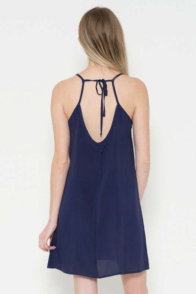 VESTIDO CORTO CASUAL  NAVY 110921NA
